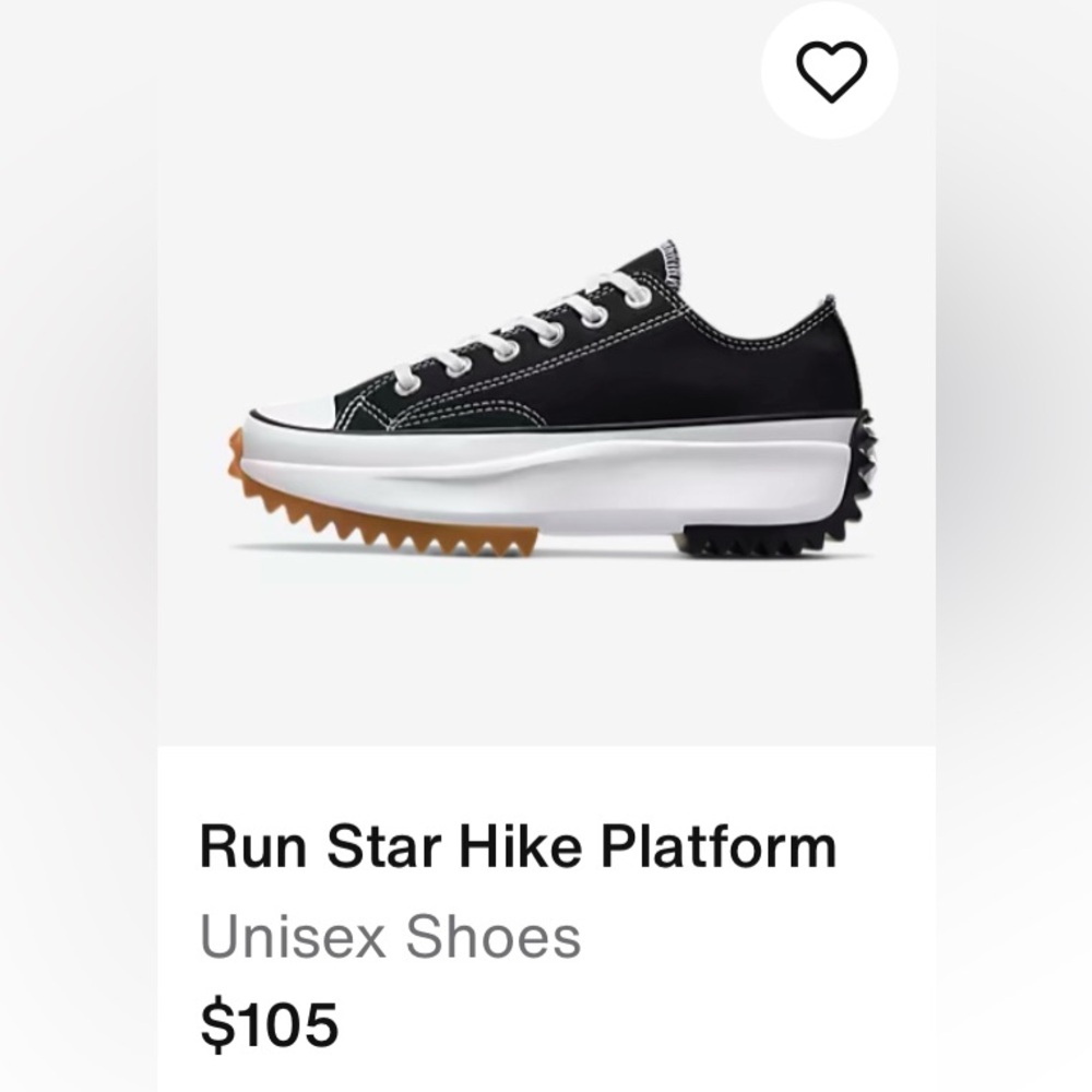 CONVERSE ALL STAR 
Converse Run Star Hike Ox Platform